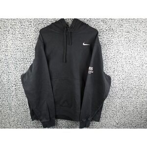 Nike Sweater Mens 2XL Black Club Fleece Pullover Hoodie‎ Sweatshirt Adult GLISS